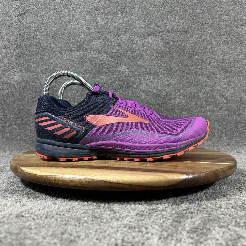 Brooks Mazama 1202271B596 Women's Size 7 Purple Black Trail Running Shoes Used